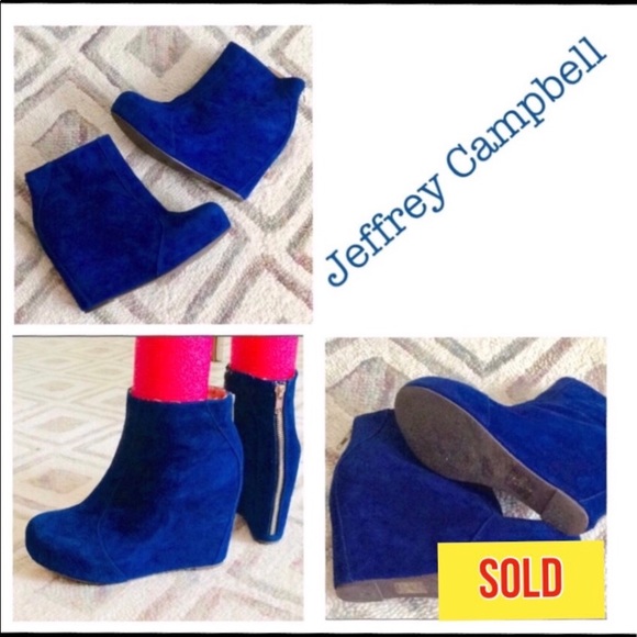 Jeffrey Campbell Shoes - SOLD  Suede Wedge Booties Jeffrey Campbell